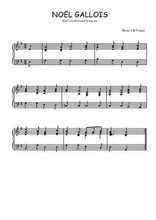 Téléchargez l'arrangement pour piano de la partition de Traditionnel-Noel-gallois en PDF